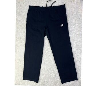 Nike Standard‎ Fit Sweatpants Black Cotton Blend Casual XXL New With Tags